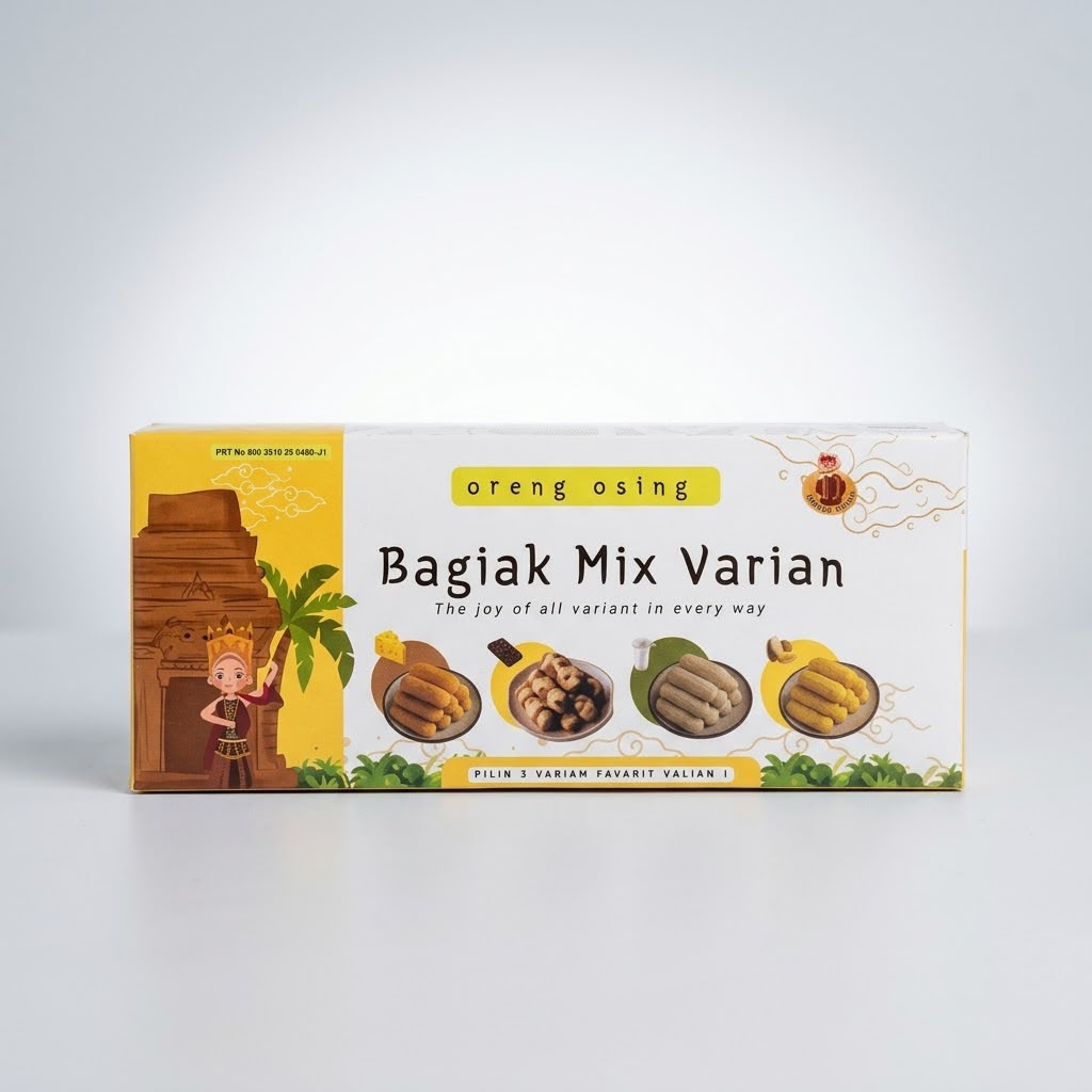 Oleh Oleh Banyuwangi Bagiak Mix Varian Oreng Osing