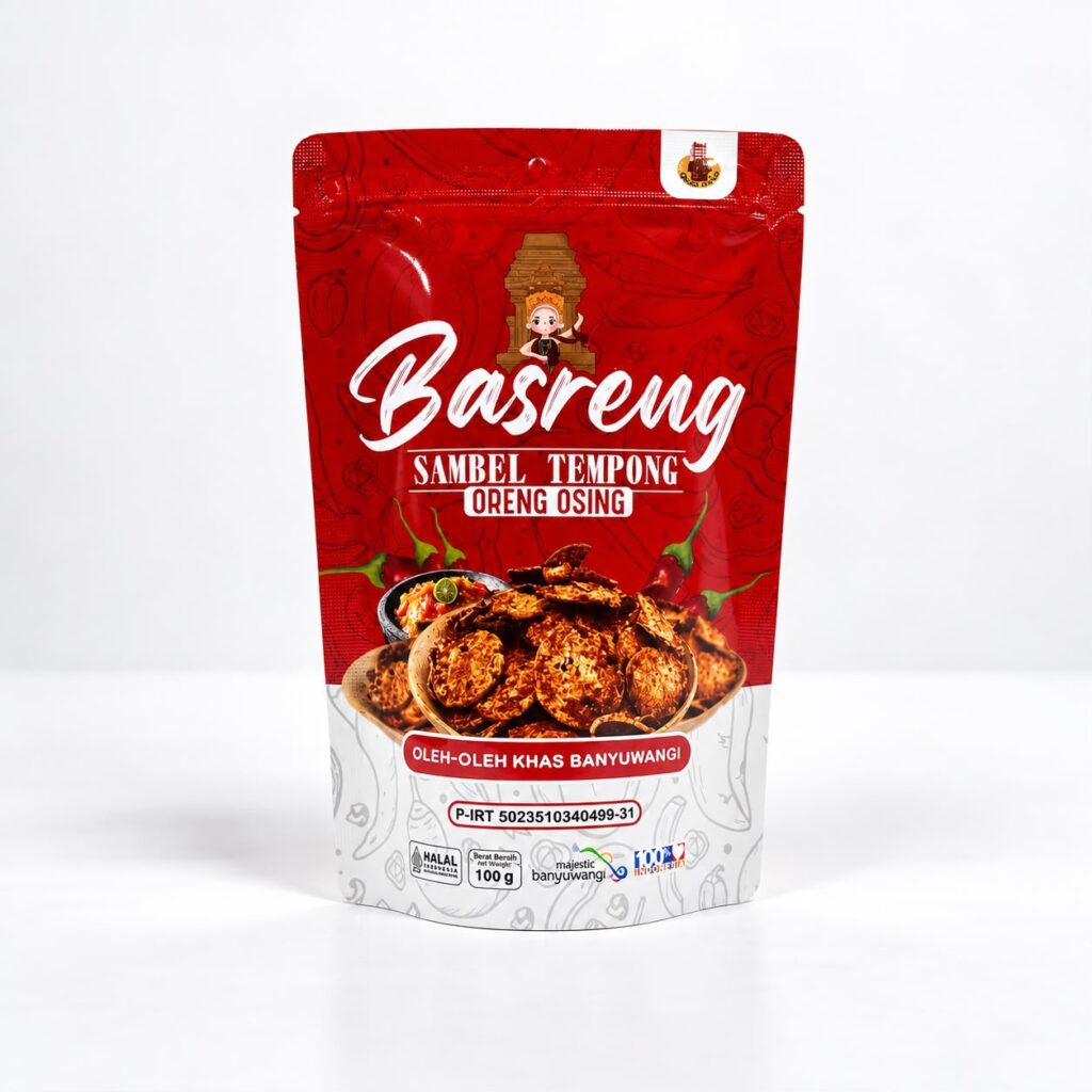 Basreng sambal tempong khas banyuwangi
